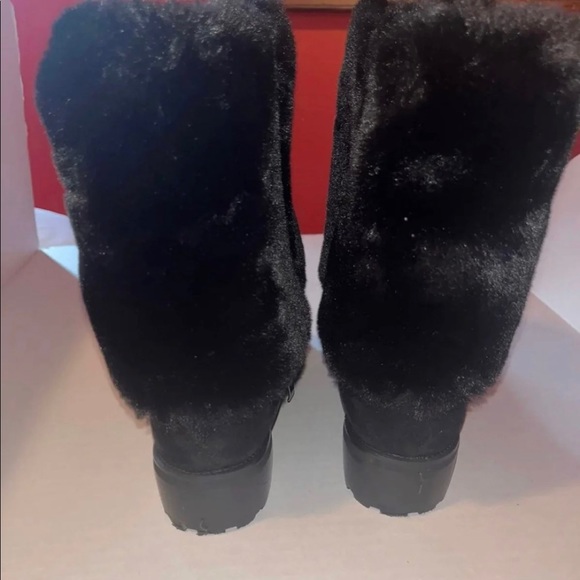 Midnight Velvet Sequined Buckled Fur & Suede Women’s Boots SIZE: 10 - Picture 7 of 11